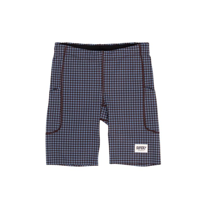 Houndstooth Combat Short Tights 9''